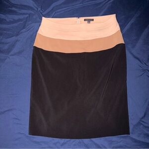 Ann Taylor Black and Tan Pencil Skirt Size 14